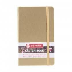 Carnet de croquis Or blanc 140 g/m² 80 feuilles 13 x 21 cm