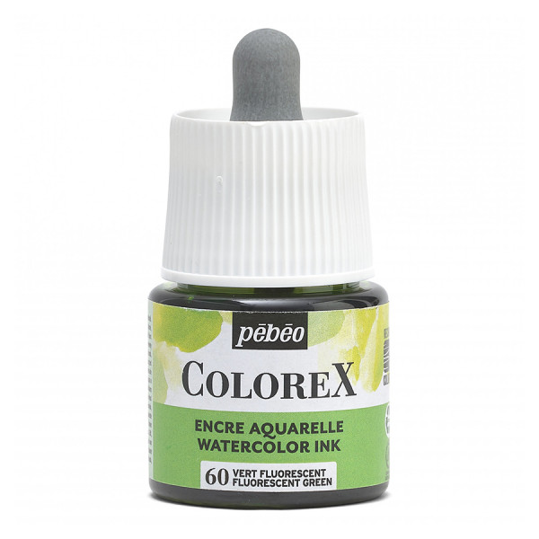 Encre aquarelle Colorex 45 ml Vert fluo