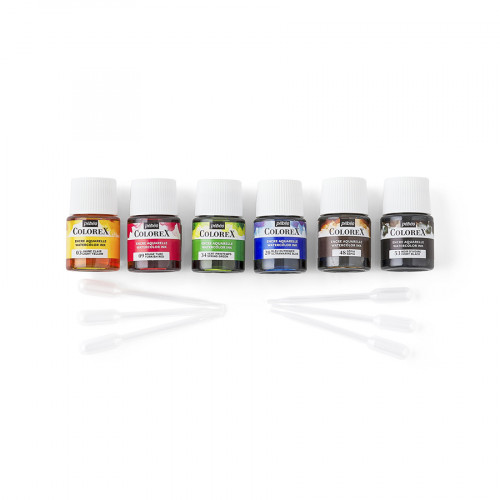 Encre aquarelle Colorex Set Essentiels 6 x 20 ml