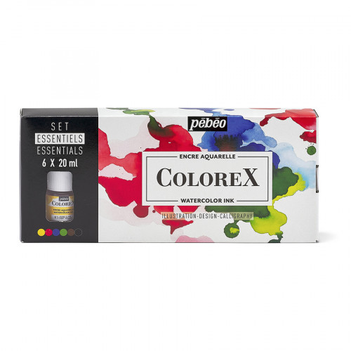 Encre aquarelle Colorex Set Essentiels 6 x 20 ml