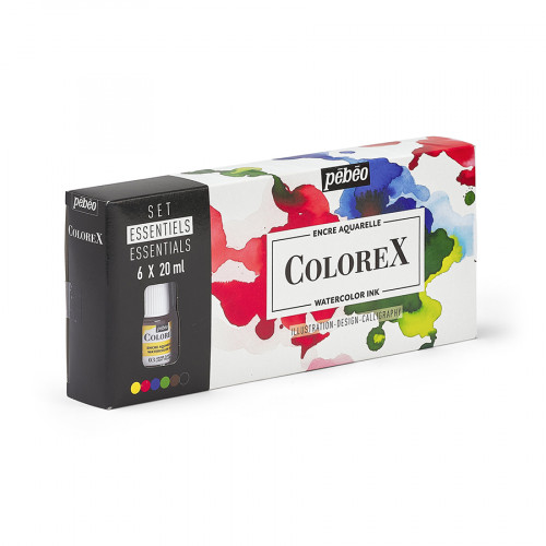 Encre aquarelle Colorex Set Essentiels 6 x 20 ml