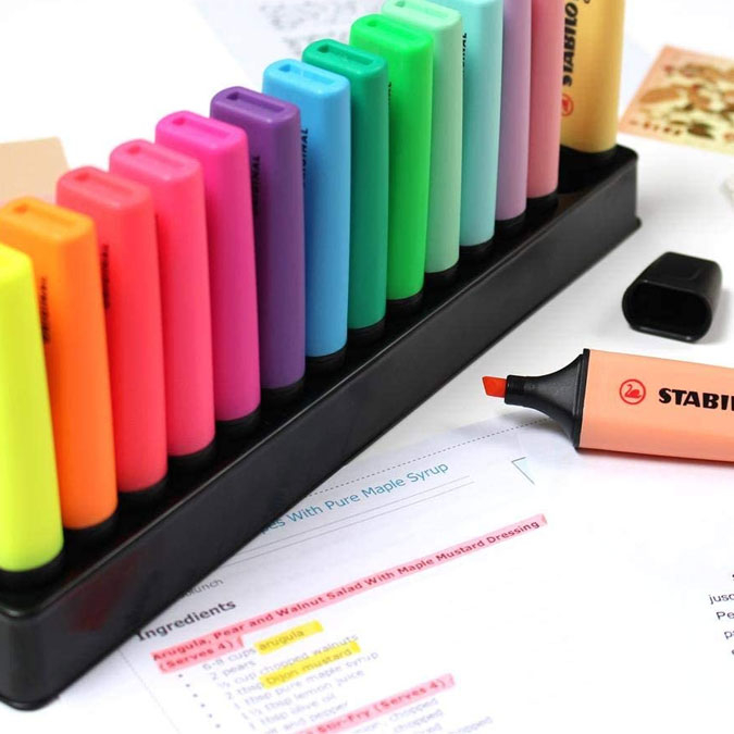 Feutre surligneur fluo de couleur rechargeable achat vente écologique -  Acheter sur