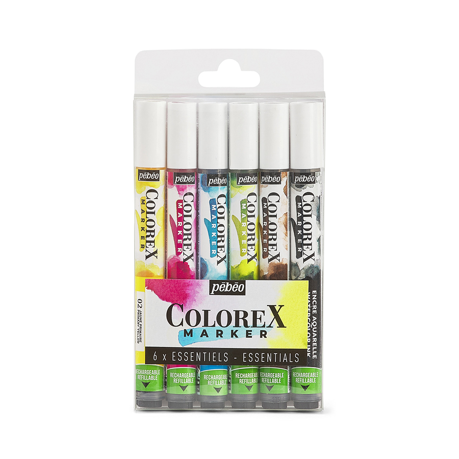 Marqueur Encre aquarelle Colorex Marker Set 6 Essentiels