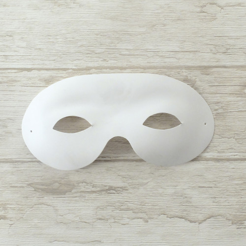 Masque de Bal en Papier Blanc, 6 Pièces, Décoration de Visage