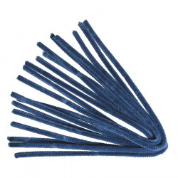 Chenille cure-pipe 50 cm par 10 Bleu Moyen