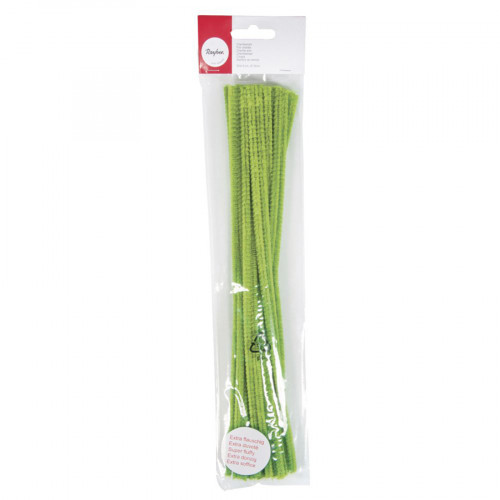 Chenille cure-pipe 50 cm par 10 Vert Clair