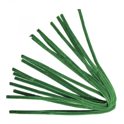 Chenille cure-pipe 50 cm par 10 Vert Moyen