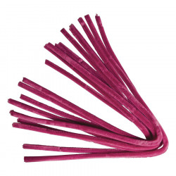 Chenille cure-pipe 50 cm par 10 Rose Foncé