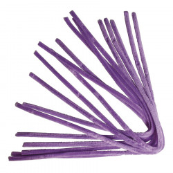 Chenille cure-pipe 50 cm par 10 Lilas Foncé