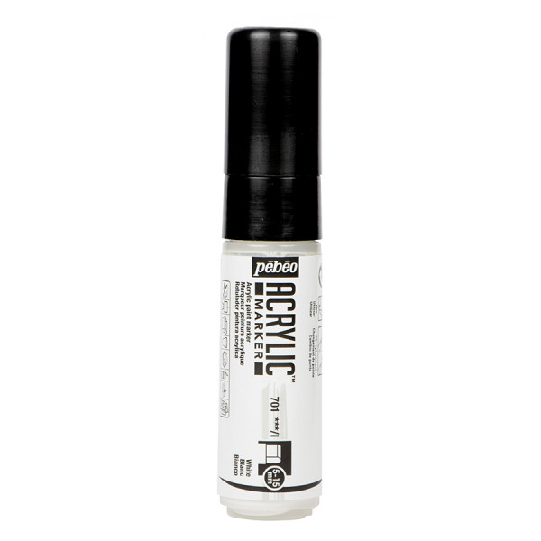 Feutre Acrylic Marker Pointe large 5 - 15 mm Blanc