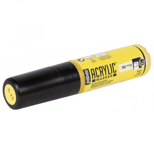 Feutre Acrylic Marker Pointe large 5 - 15 mm Jaune