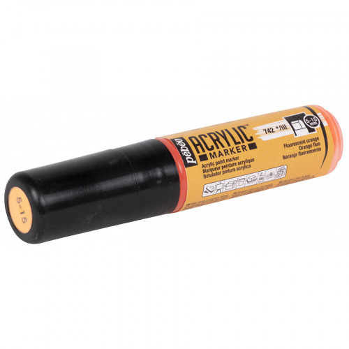Feutre Acrylic Marker Pointe large 5 - 15 mm Orange Fluo