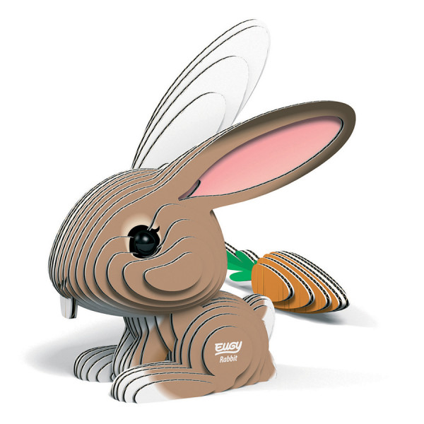 Maquette 3D en carton Lapin