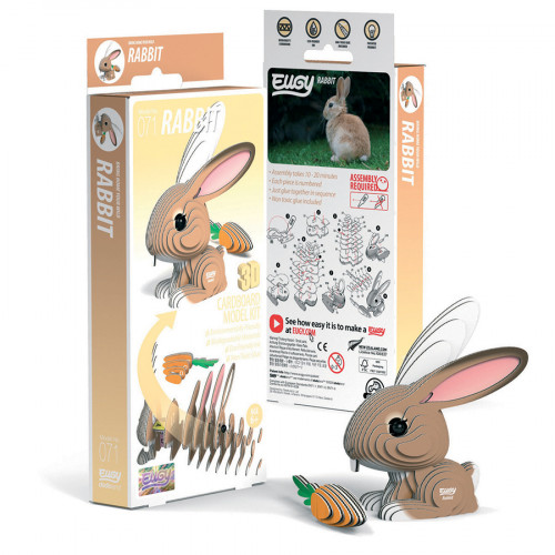 Maquette 3D en carton Lapin