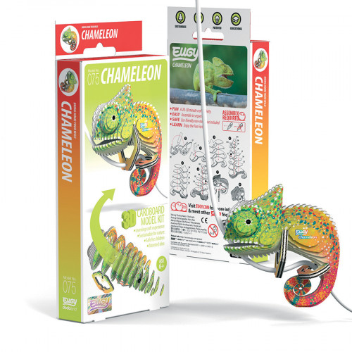 Maquette 3D en carton Caméléon