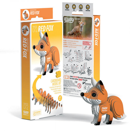 Maquette 3D en carton Renard Roux