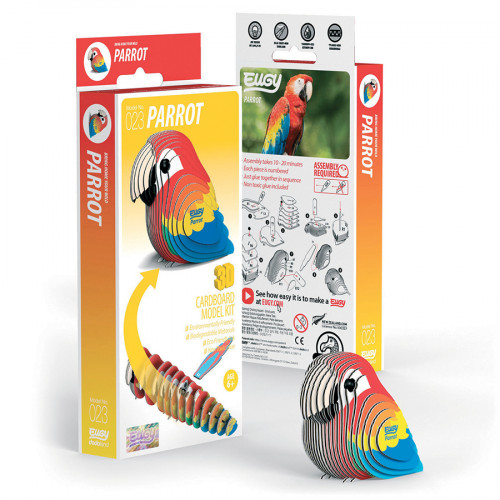 Maquette 3D en carton Perroquet