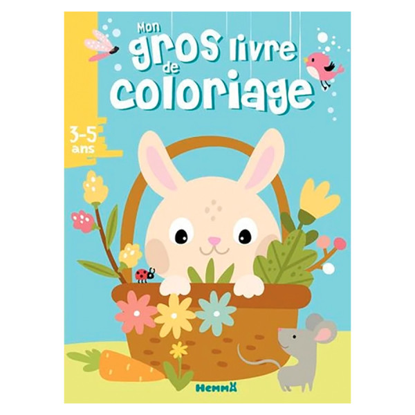 Mon Gros Livre de Coloriage Lapin Panier