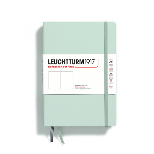 Carnet de notes Rigide Pages Blanches A5 14.5 x 21 cm Mint Green
