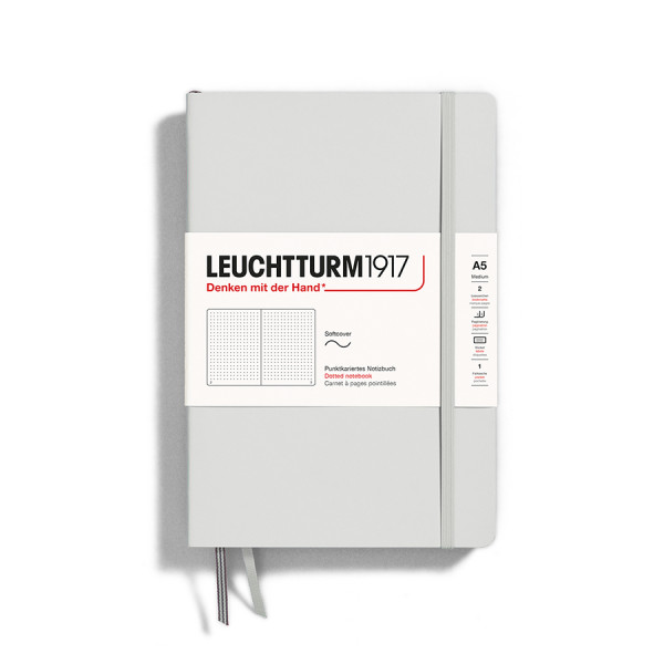 Carnet de notes Souple Pointillé A5 14.5 x 21 cm Light Grey