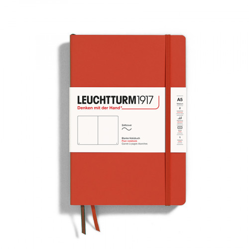 Carnet de notes Souple Pages Blanches A5 14.5 x 21 cm Fox Red