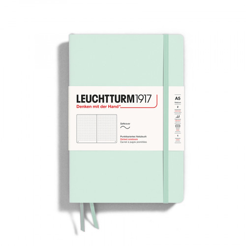 Carnet pointillé, 108 pages, couverture soft touch, bloc A4/A5/A5, 24 –  PepMelon