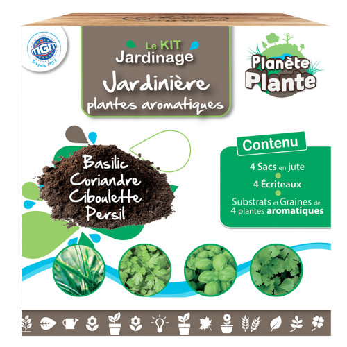 Jardinière 4 Plantes Aromatiques