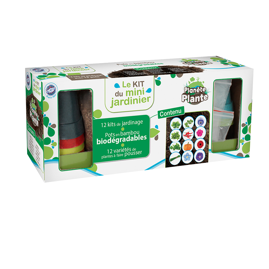 Coffret de graines Jardiner sans se planter (12 variétés)