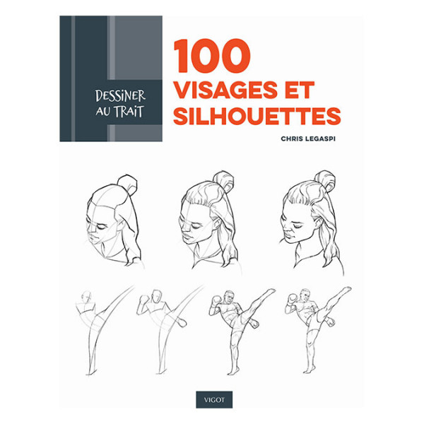 Livre Dessiner au trait 100 visages et silhouettes