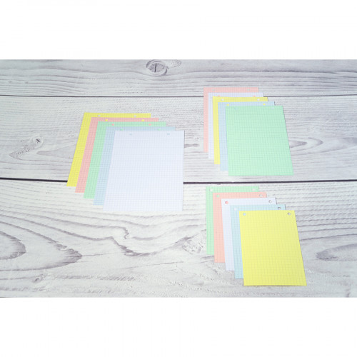 Fiche Bristol Couleurs assorties Q 5x5 100 feuilles 12.5 x 20 cm