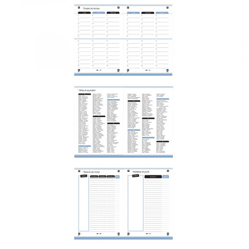 Agenda journalier 12 x 18 cm 2023-2024 Oxford School