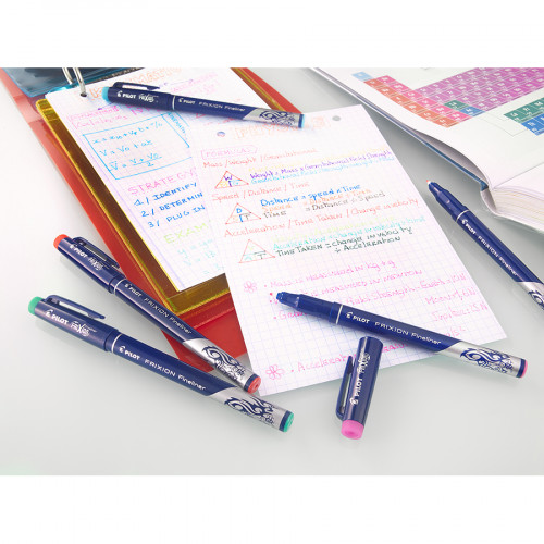 Stylo feutre Pilot Frixion Fineliner pointe 1,3 mm - écriture fine sur