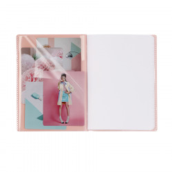 Cahier Grands carreaux Seyès 17 x 22 cm 48 pages Koverbook Blush