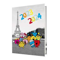 Agenda scolaire 2023-2024 journalier MONSIEUR MADAME