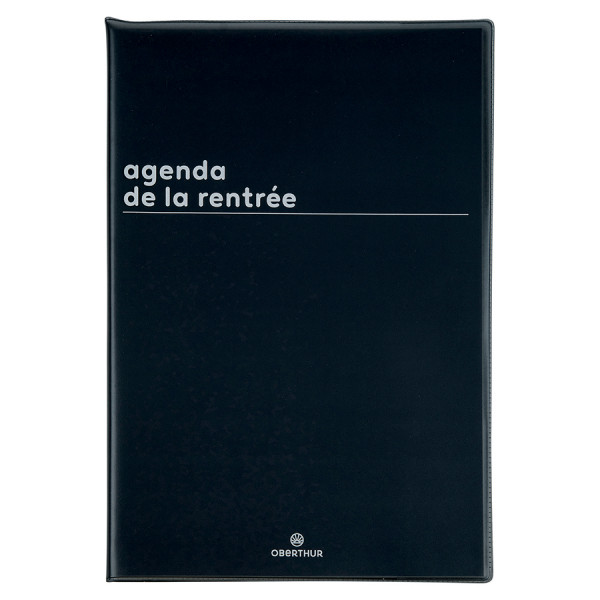 Agenda semainier 2023-2024 16 x 24 cm Boréal Noir