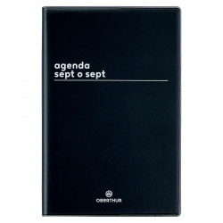 Agenda semainier 2023-2024 10 x 15 cm Boréal Noir