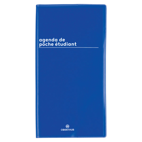 Agenda semainier 2023-2024 9,5 x 18 cm Boréal Bleu