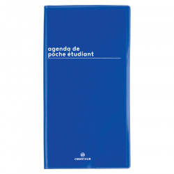 Agenda semainier 2023-2024 9,5 x 18 cm Boréal Bleu