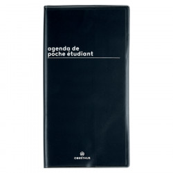 Agenda semainier 2023-2024 9,5 x 18 cm Boréal Noir
