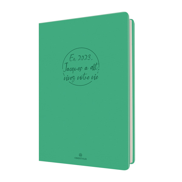 Agenda semainier 2023-2024 17 x 24.5 cm Camelia Vert