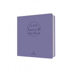 Agenda semainier 2023-2024 16.5 x 16.5 cm Camelia Lilas