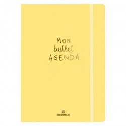 Agenda semainier 2023-2024 21.6 x 15.5 cm Bullet Jaune