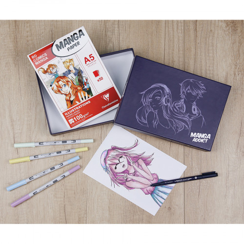 Coffret Manga Addict Clairefontaine & Tombow