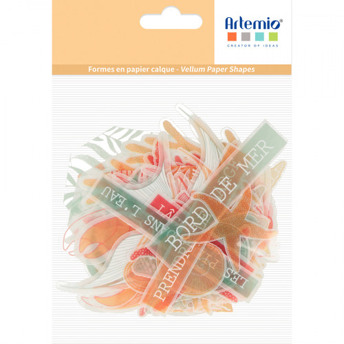 Découpes en papier calque Corail