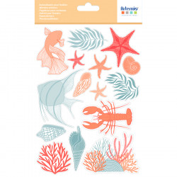 Stickers électrostatiques Corail