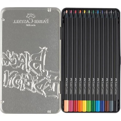 Crayons de couleur Black Edition Boîte Métal