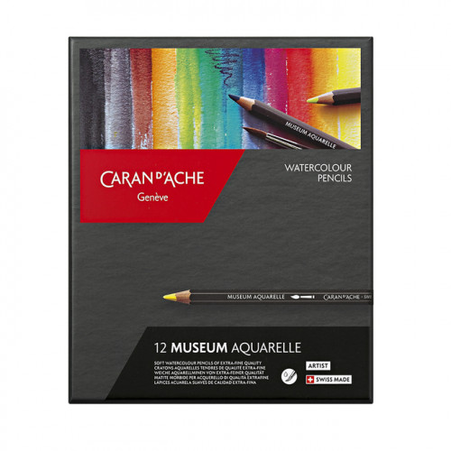 Crayon de couleur Museum Aquarelle - boite de 12 couleurs