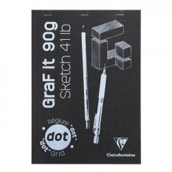 Bloc de papier GraFit DOT Pointillés 90 g/m² - 80 Feuilles 21 x 29,7 cm