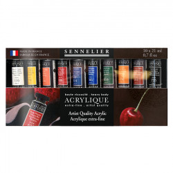 Peinture acrylique extra-fine Set 10 x 21 ml