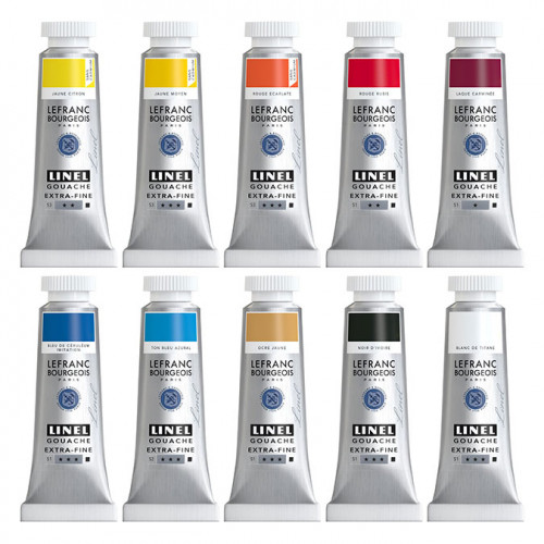 Gouache extra-fine Set Doubles primaires 10 x 14 ml